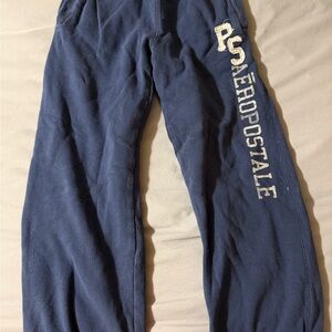 Aeropostale Kids Blue Joggers with White Logo
